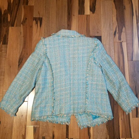 ๐๐Michael Kors Turquoise Tweed Blazer /Jacket - Picture 4 of 4